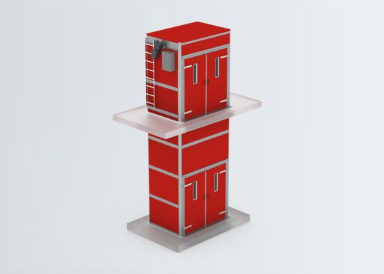 passenger goods lift for industrial warehouse